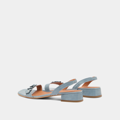 Sandales à fleurs en vernis jeans | ANOUCHKA | Jonak
