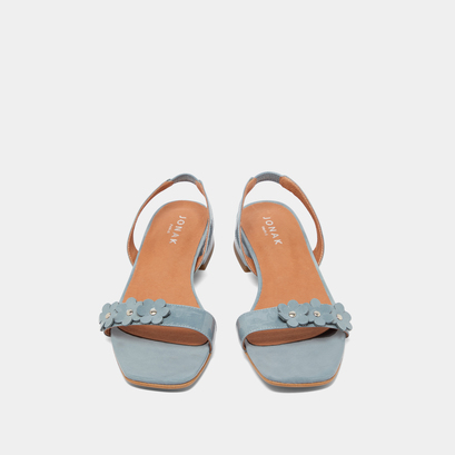 Sandales à fleurs en vernis jeans | ANOUCHKA | Jonak
