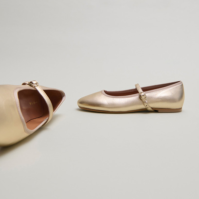 Ballerines à brides platine