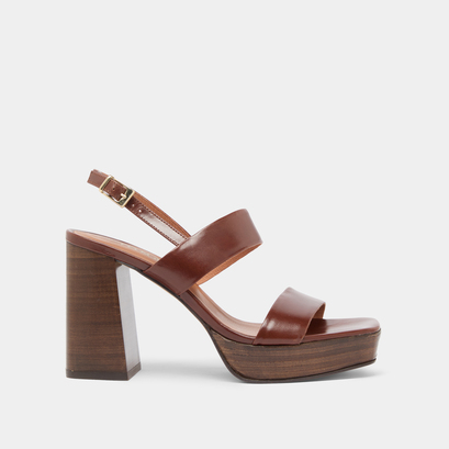 Sandales en cuir marron | VERDE | Jonak
