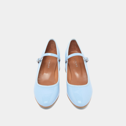Babies à talons en vernis bleu clair | DALMATIE | Jonak