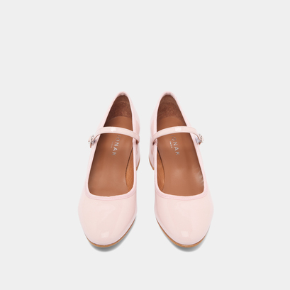 Babies à talons en vernis rose clair | DALMATIE | Jonak
