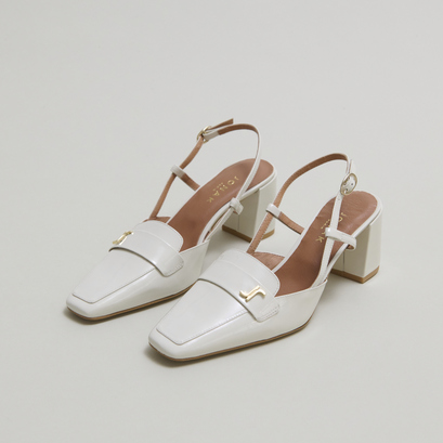 Escarpins slingbacks à bouts pointus en vernis perle | DESPUES | Jonak