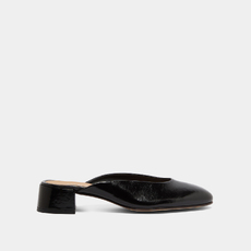 Mules &agrave; petits talons noir