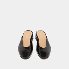 Mules &agrave; petits talons noir
