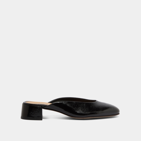 Mules &agrave; petits talons noir