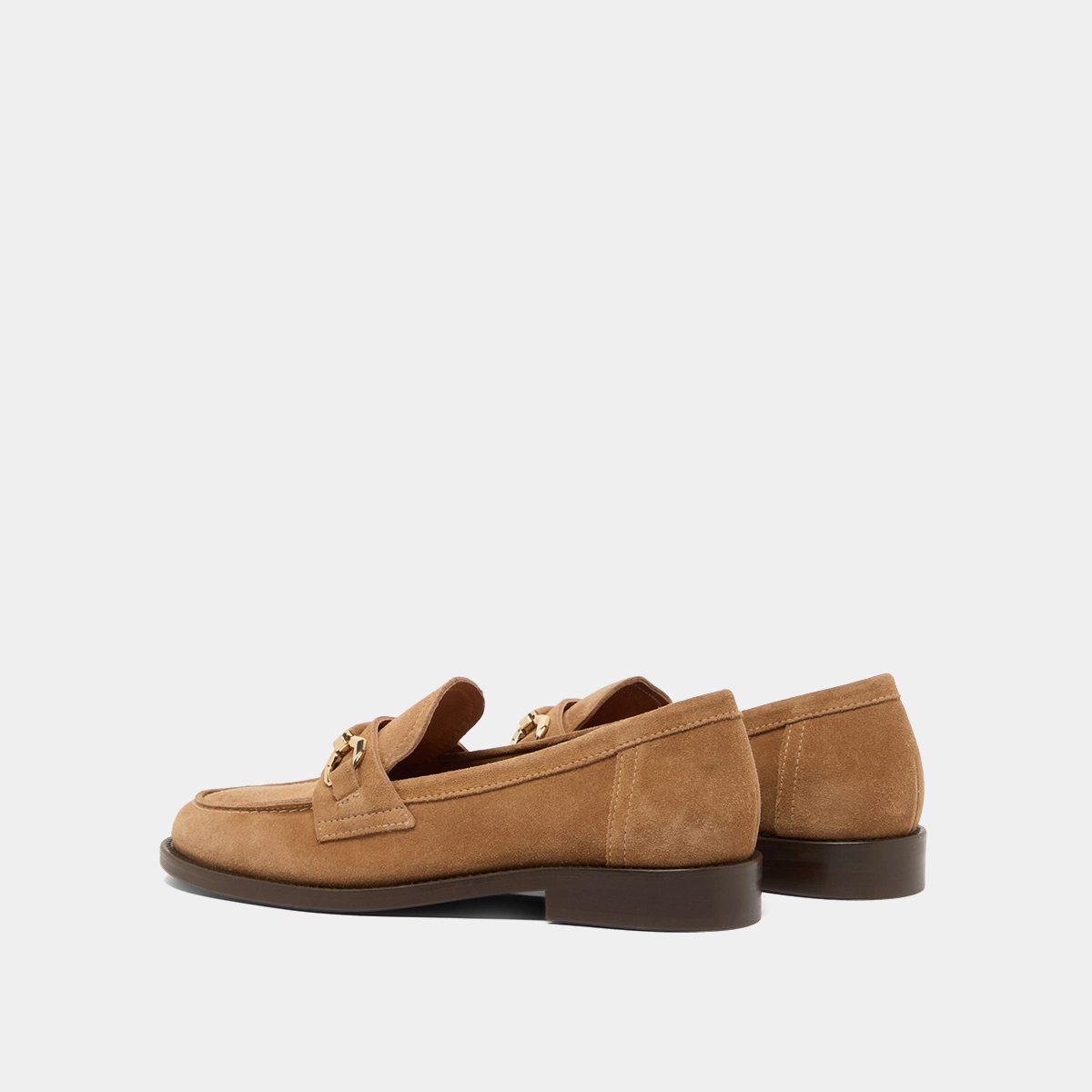 Mocassins &agrave; mors dor&eacute;s en cro&ucirc;te beige fonc&eacute; | DROP | Jonak