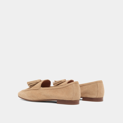 Mocassins à glands en croute beige | DATUS | Jonak