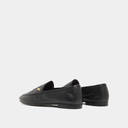 Mocassins à monogrammes en cuir noir | DATY | Jonak