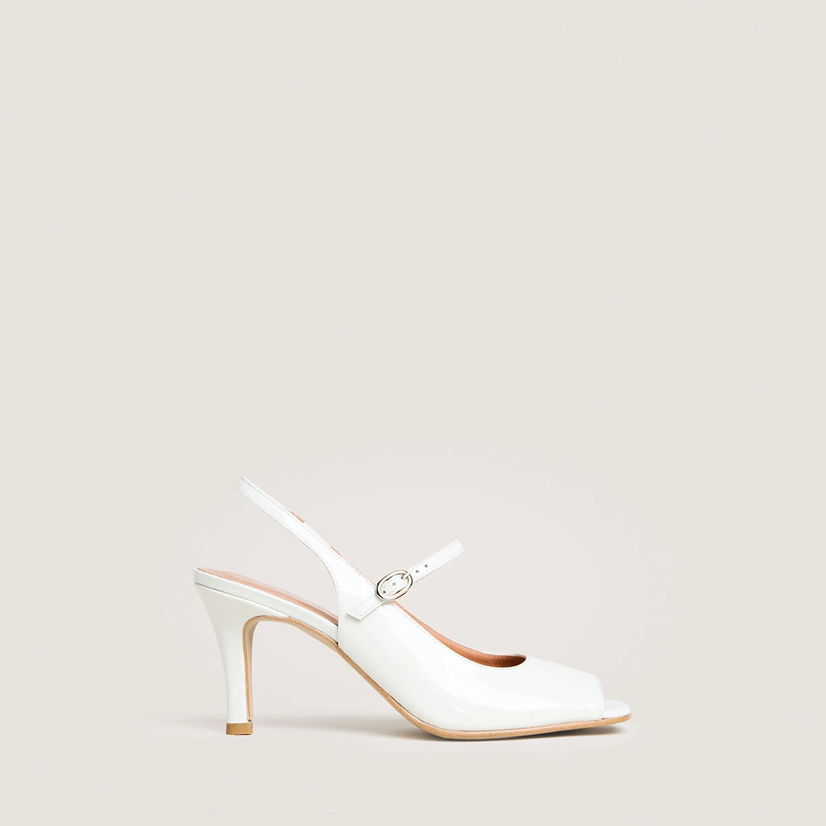 Babies slingbacks &agrave; talons en vernis perle | DISCRET | Jonak