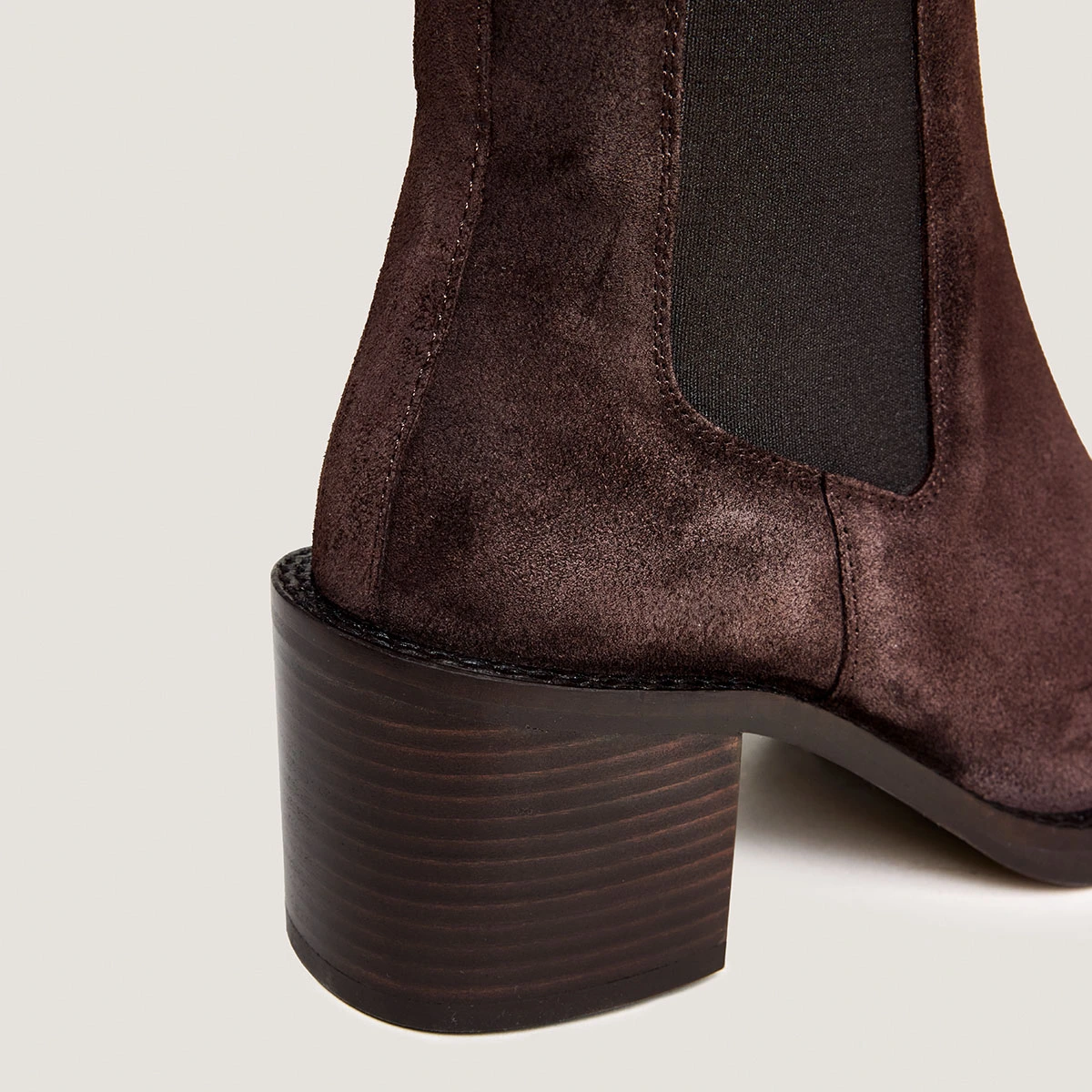 Bottines &agrave; talons en croute marron fonc&eacute; | BEACH | Jonak