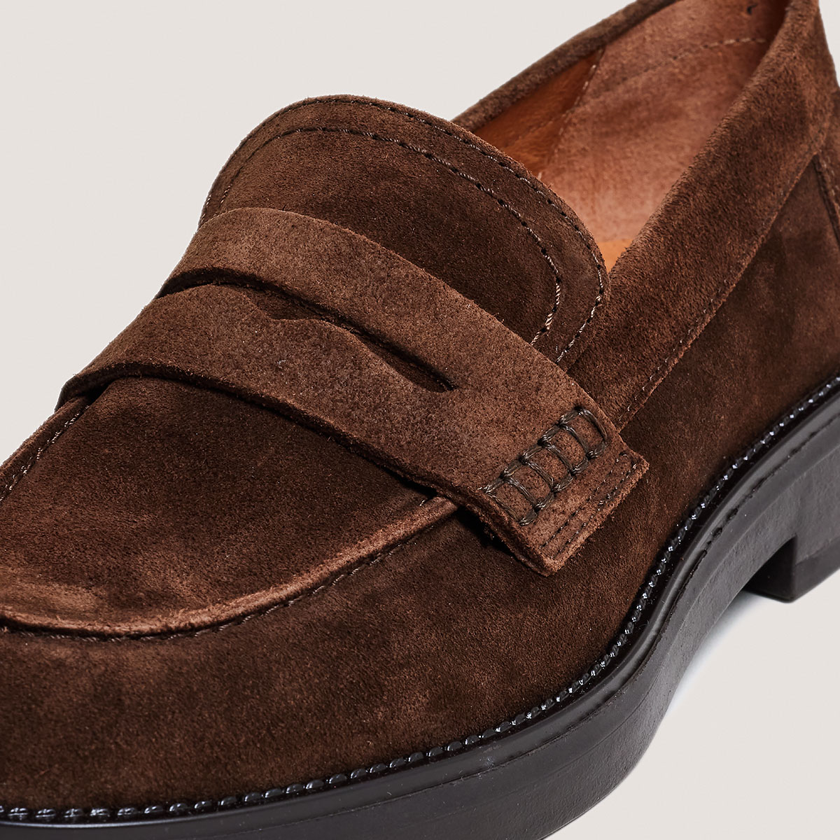 Mocassins &agrave; bouts ronds en cro&ucirc;te marron | MIRNA | Jonak