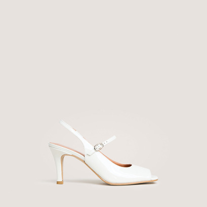 Babies slingbacks à talons en vernis perle | DISCRET | Jonak