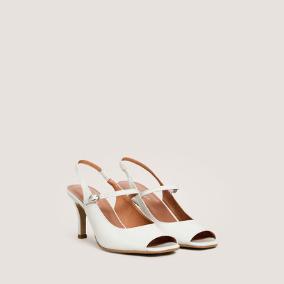 Babies slingbacks à talons en vernis perle | DISCRET | Jonak