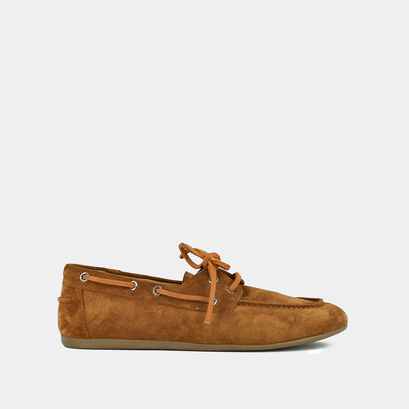 Mocassins souples en croute cognac