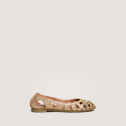 Ballerines ajourées - Capsule Mini en croute laminée platine | DERAY | Jonak