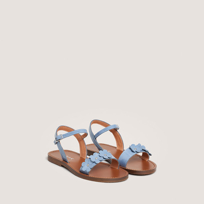 Sandales à fleurs - Capsule Mini en vernis jeans | Jonak