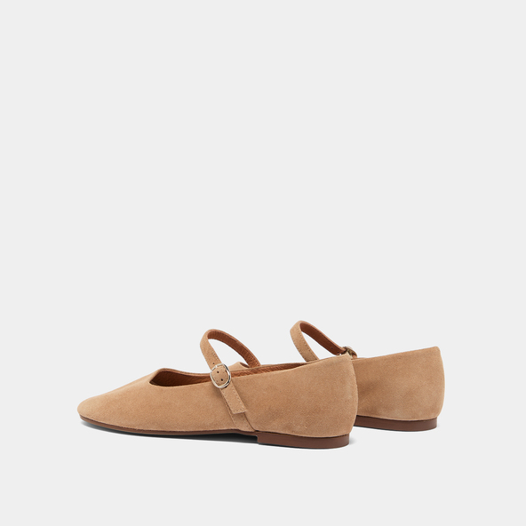 Ballerines à brides en croute beige | DRIMA | Jonak