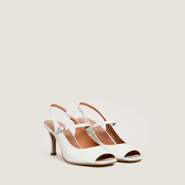 Babies slingbacks &agrave; talons en vernis perle | DISCRET | Jonak