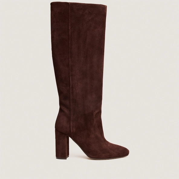 Bottes à talons en velours marron | VENEZUELA | Jonak