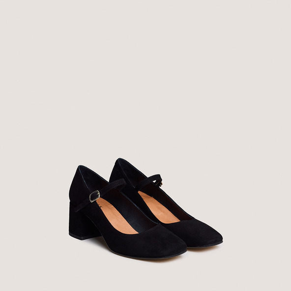 Escarpins Alex Marie Velours Noir à Gemme - Taille 9 Occasion