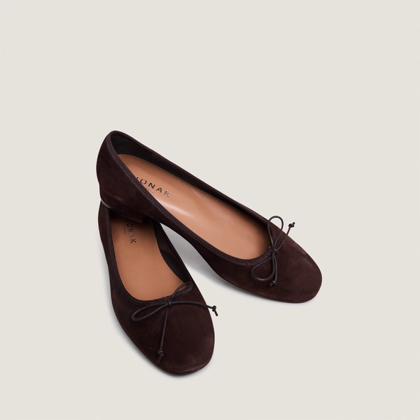 Ballerines Talons En Velours Marron DADOU Jonak Ballerines Talons En Velours Marron DADOU Jonak