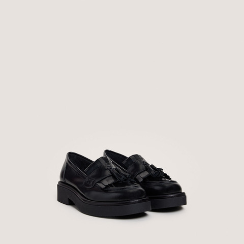 Mocassins &agrave; pampilles noir