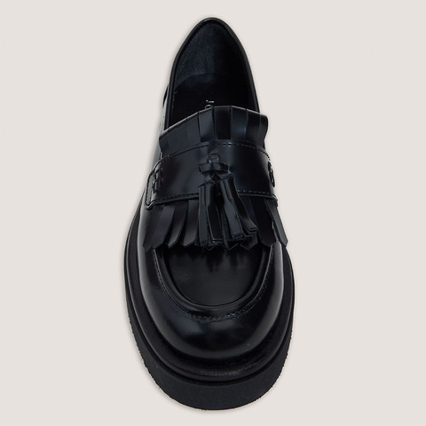 Mocassins &agrave; pampilles noir