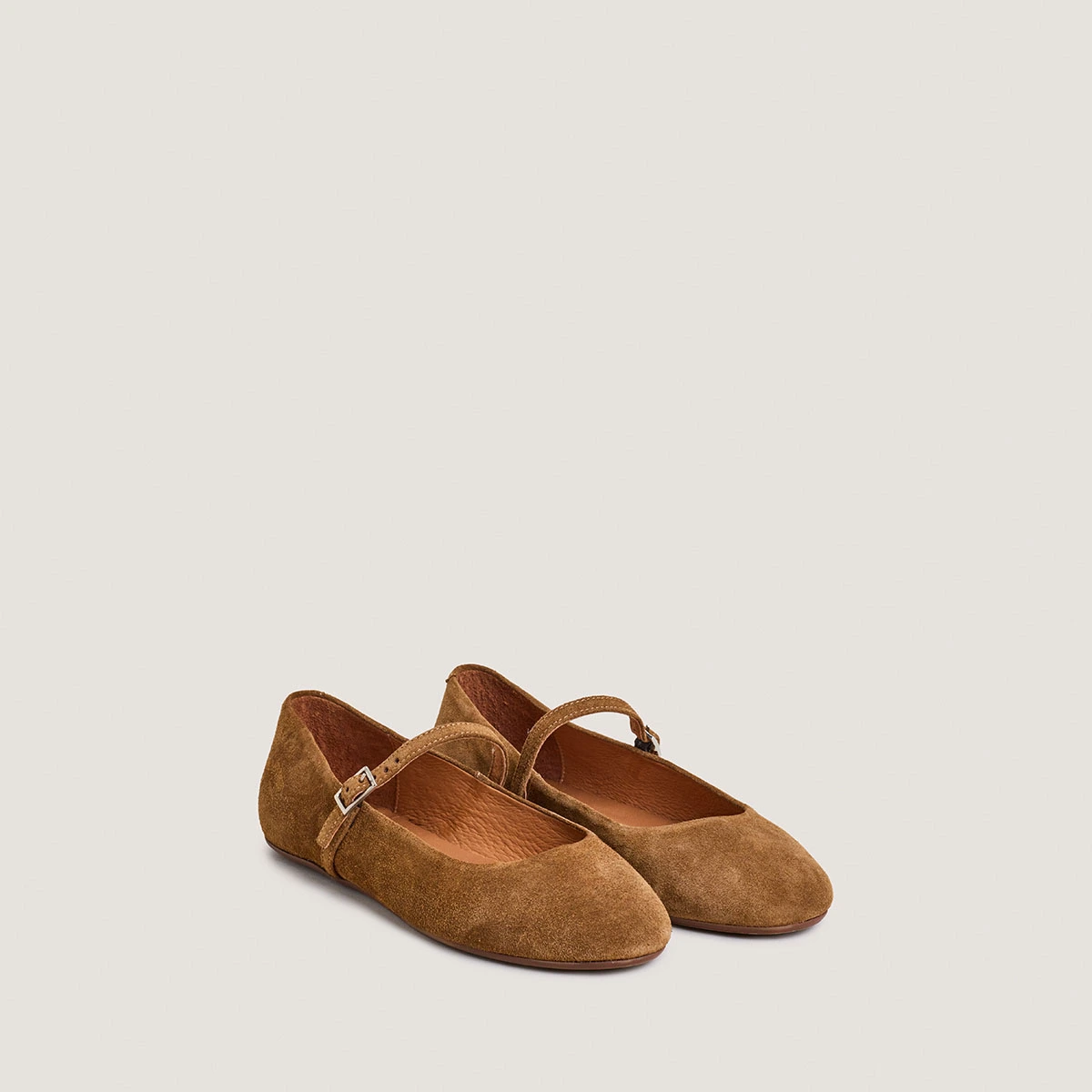 Ballerines à brides en croûte cognac | DRIMA | Jonak