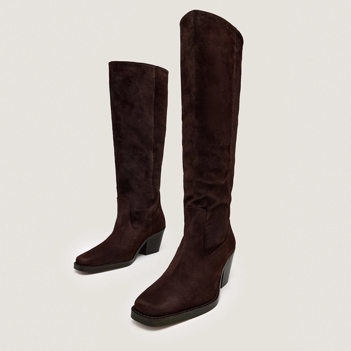 Bottes à bouts pointus en croute marron foncé | BRESIL | Jonak