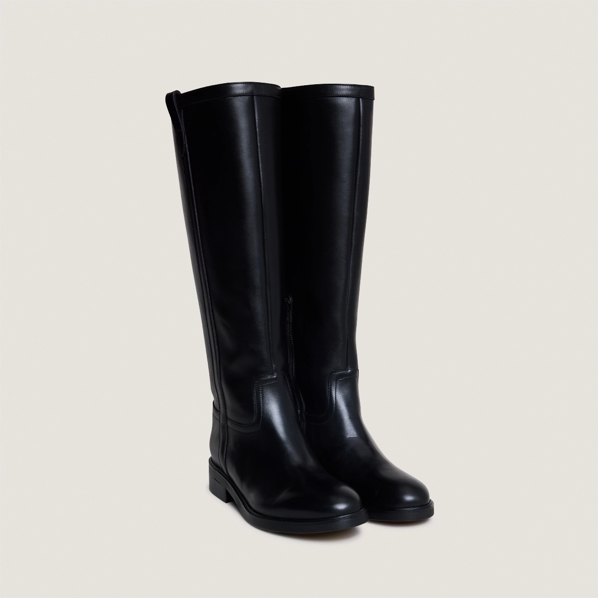 Bottes bouts ronds en cuir noir | MARGOT | Jonak