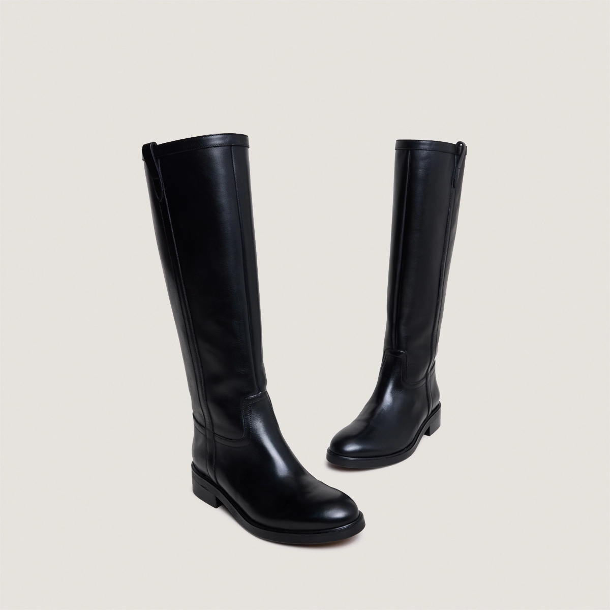 Bottes bouts ronds en cuir noir | MARGOT | Jonak
