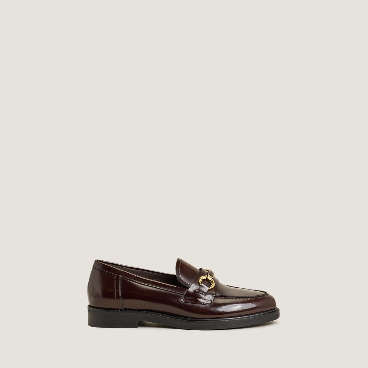 Mocassins à mors en cuir patiné marron | DROP | Jonak
