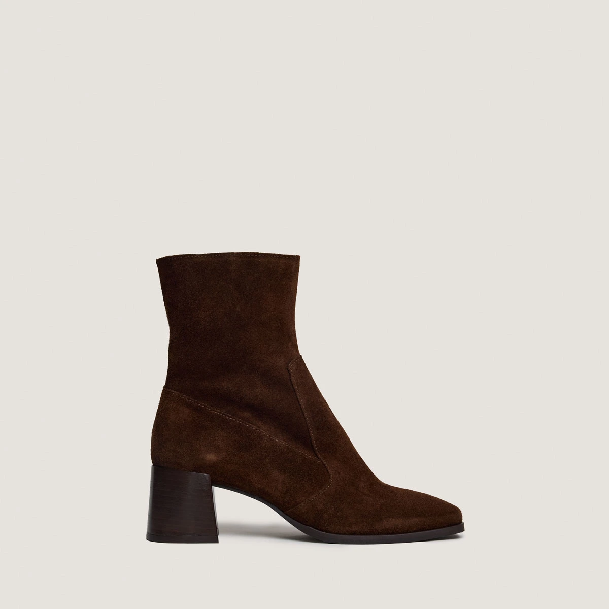 Bottines &agrave; bouts ovales en cro&ucirc;te marron | ARGENTAT | Jonak