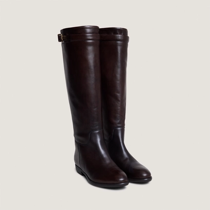 Bottes hautes marron foncé