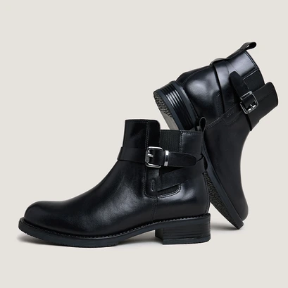 Boots à boucles noir