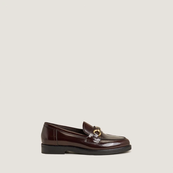 Mocassins à mors en cuir patiné marron | DROP | Jonak