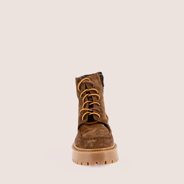Boots à lacets en croute taupe | RODRIGUES | Jonak