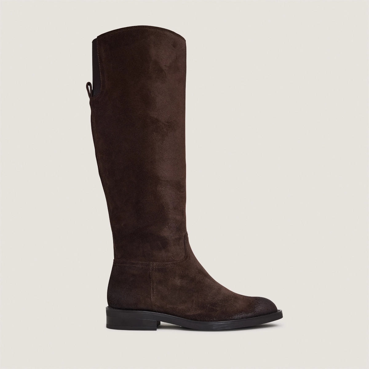 Bottes à bouts ronds en croute marron foncé | CATHY | Jonak