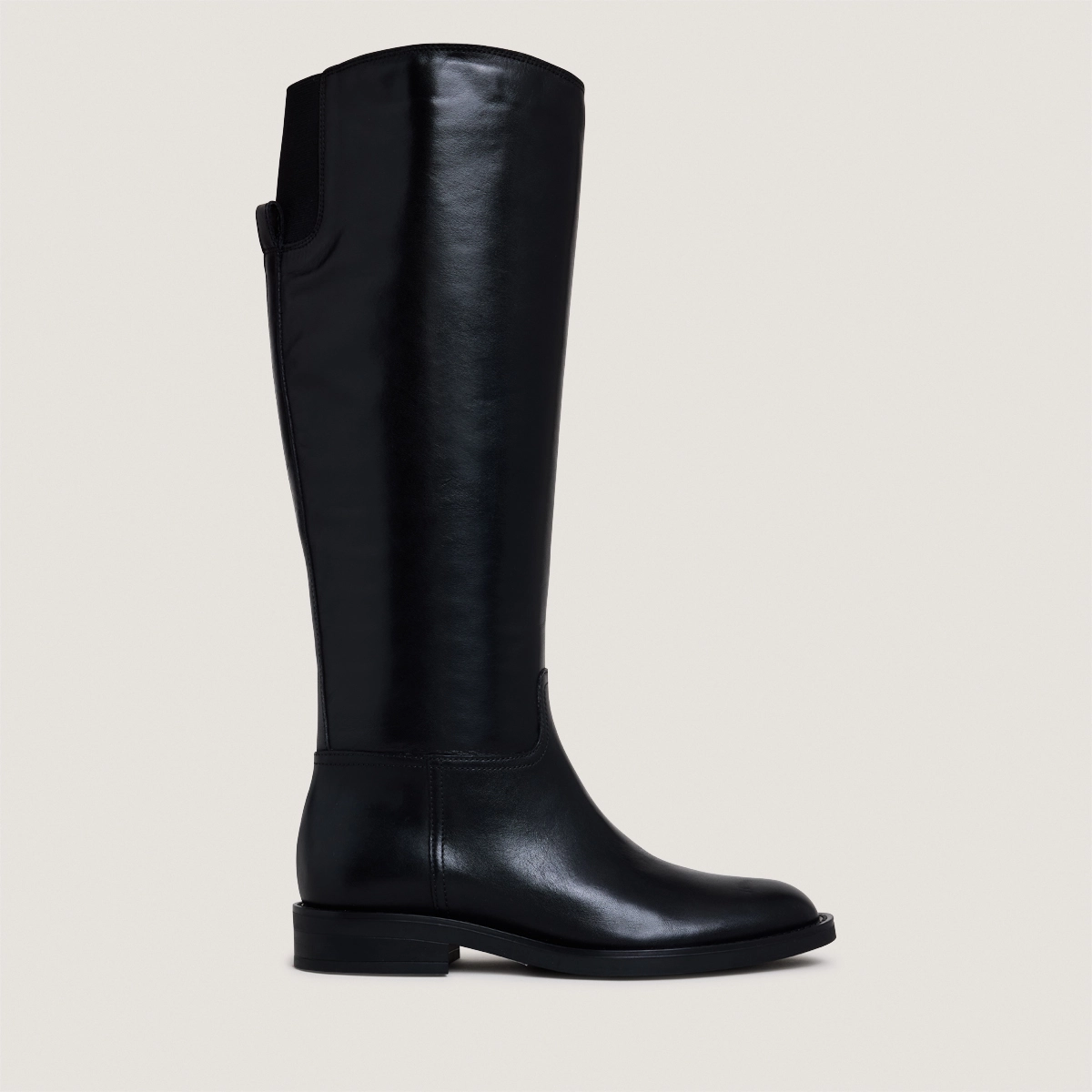 Bottes à bouts ronds en cuir noir | CATHY | Jonak