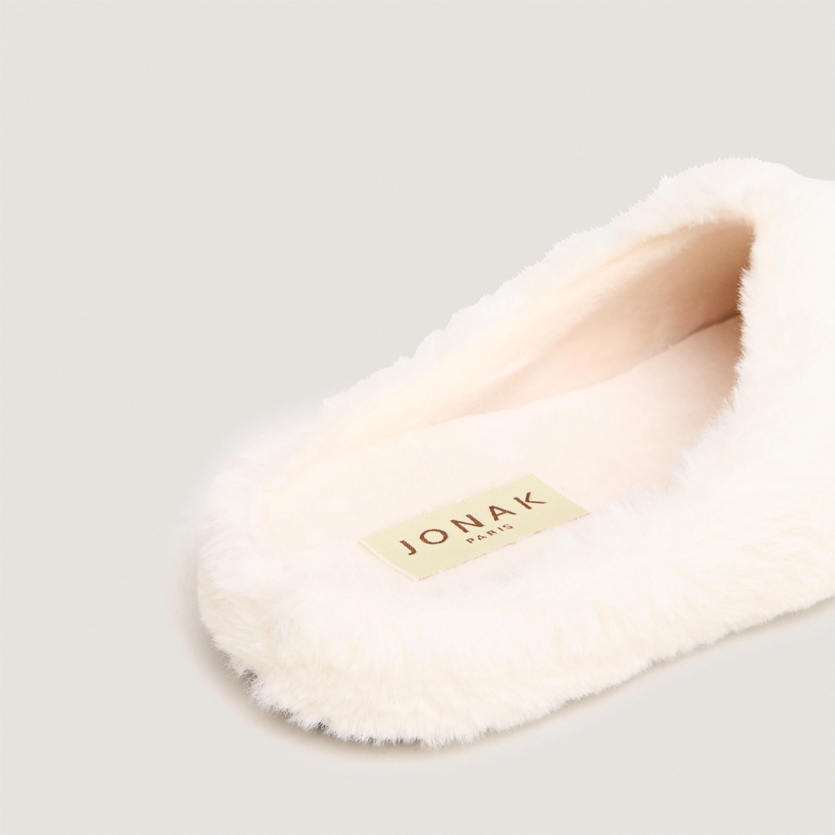 Chaussons en fluffy écru | JUDE | Jonak