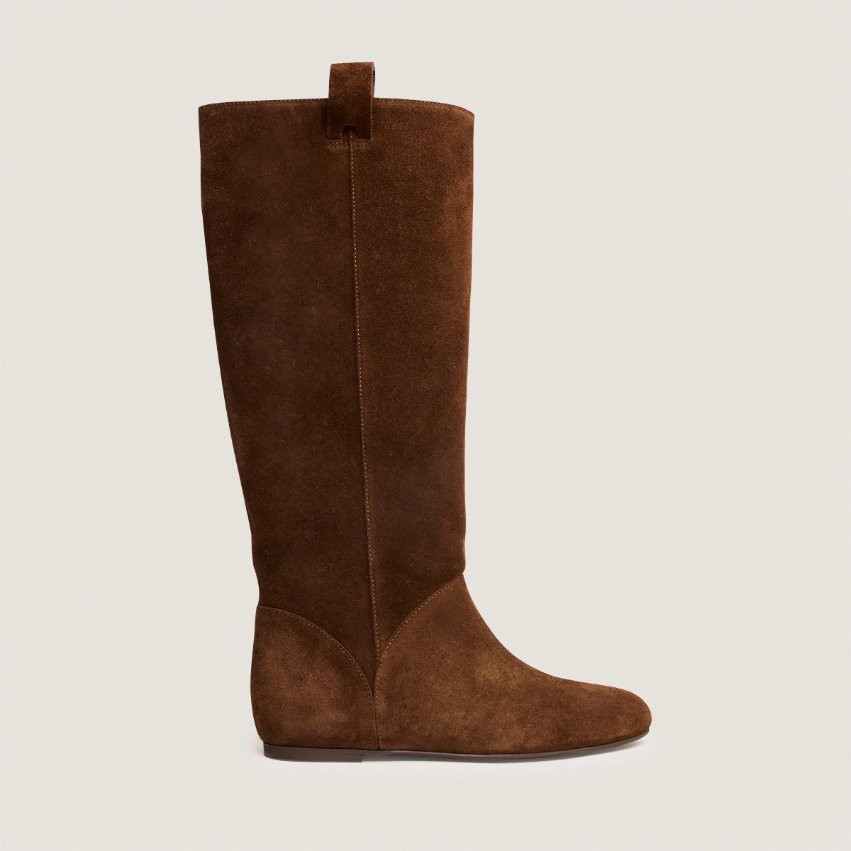Bottes hautes à bouts ronds en croute marron | DECIBEL | Jonak