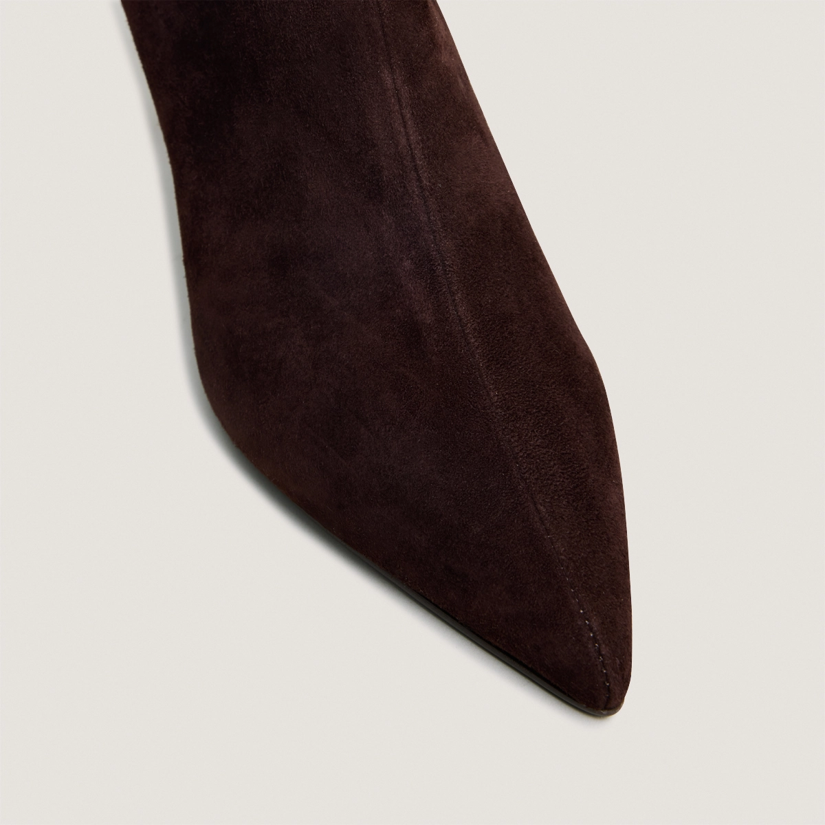 Bottines &agrave; talons fins en velours marron | DIEMINA | Jonak
