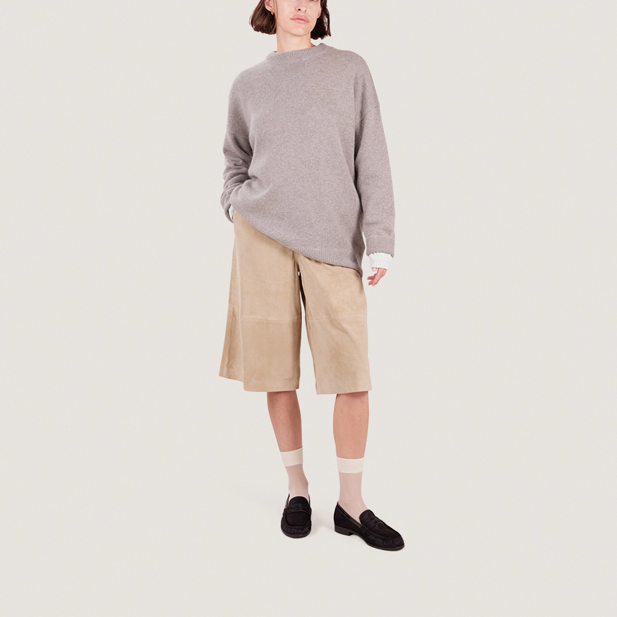 Mocassins à bouts ronds en poulain marron foncé | DELICE | Jonak