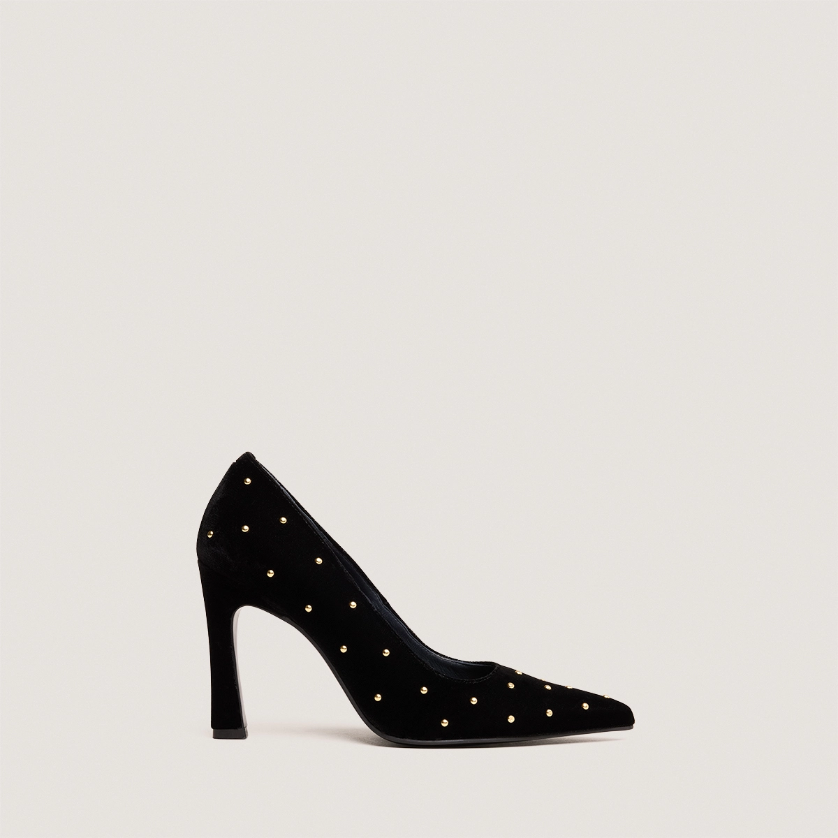 Escarpins à rivets en velours noir | DANITA | Jonak