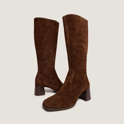Bottes à bouts carrés en croûte marron | ARGENTINE | Jonak