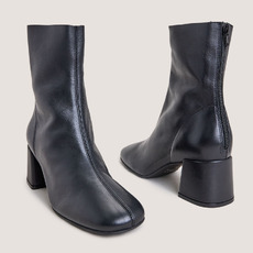 Bottines &agrave; fermetures &eacute;clairs arri&egrave;res noir