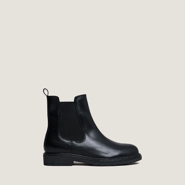 Boots Chelsea en cuir noir | AMICAL | Jonak