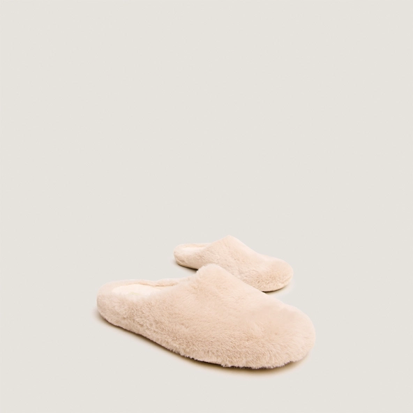 Chaussons en fluffy beige | JUDE | Jonak