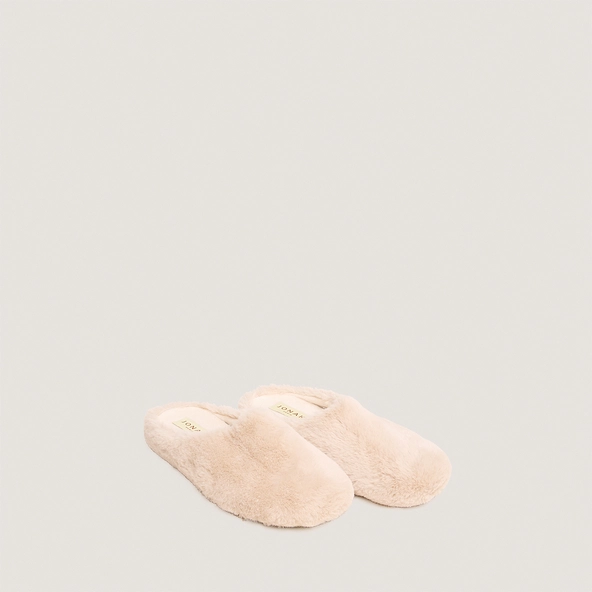 Chaussons en fluffy beige | JUDE | Jonak